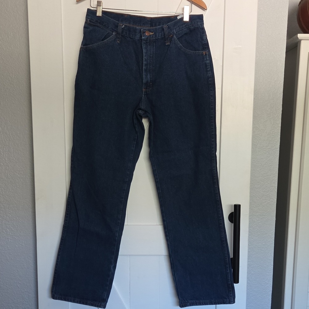 Red Kap Men's Blue Denim Work Pants 34x32 Cotton Construction MPN 2Q87B708KT